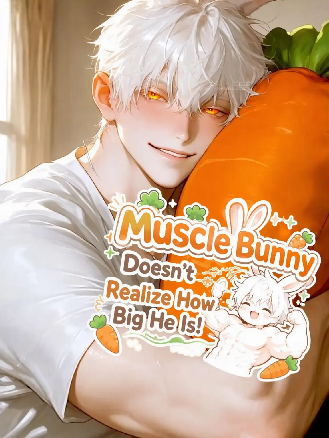 Kikyo555의 Muscle Bunny Doesn't Know His Own Size