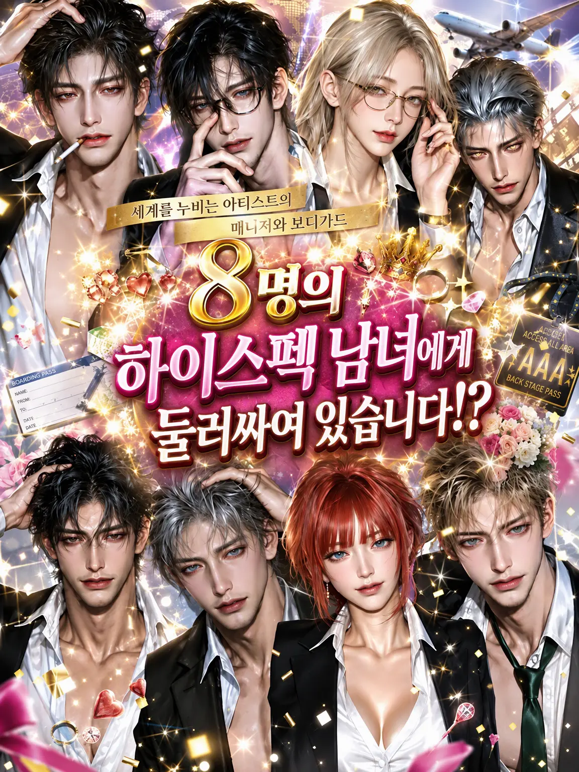 Emma_o9의 8명의 하이스펙 남녀에게 둘러싸여 있습니다!?