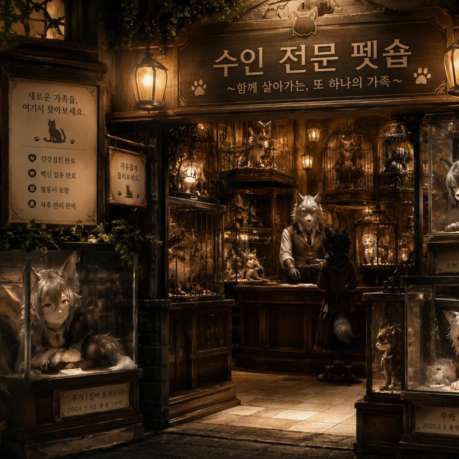 Pannacotta25의 수인 전문 펫숍