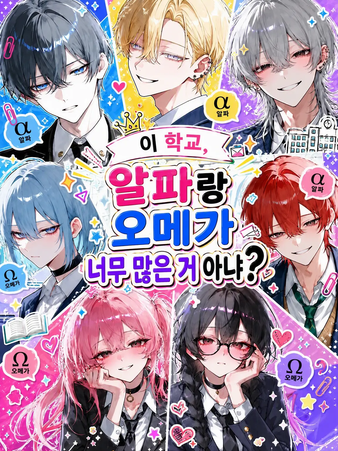 wavewavewawawa의 이 학교, 알파랑 오메가가 너무 많은 거 아냐?