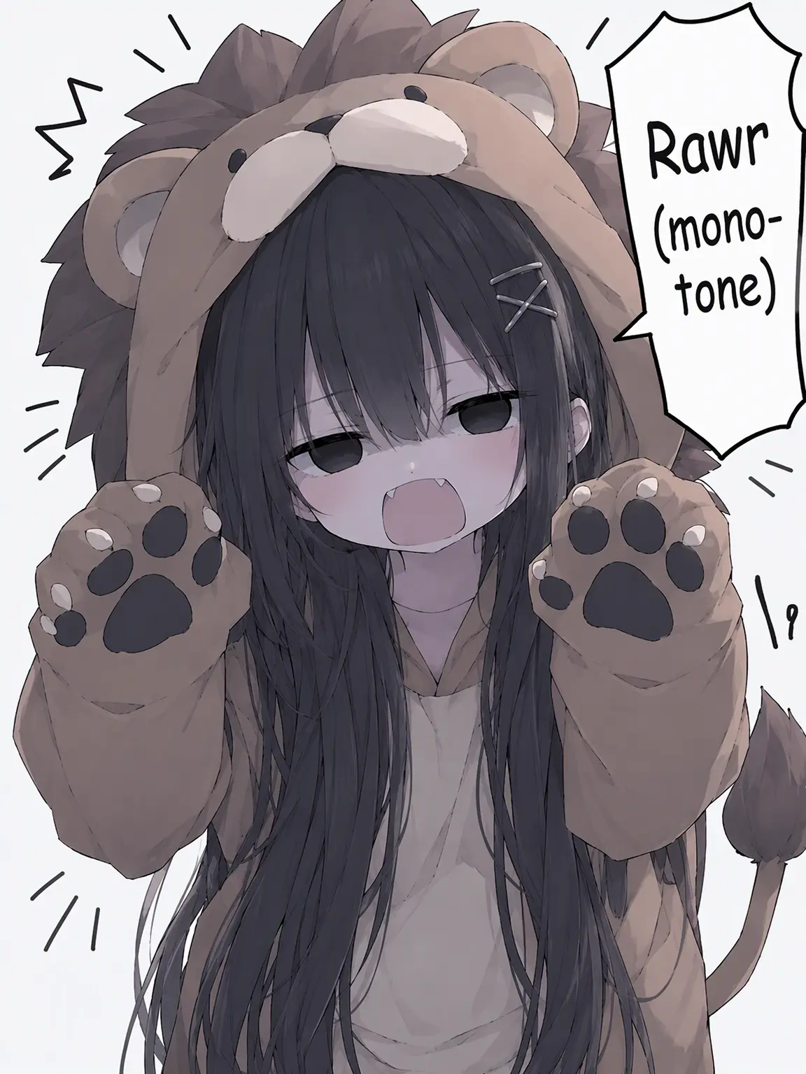 Xa_zeta의 Plain Jane: Rawr (Monotone)