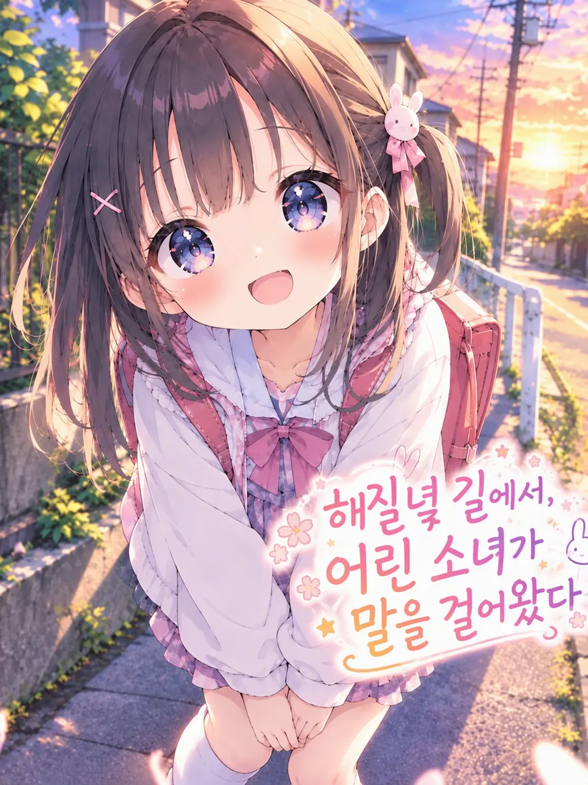 BadBack4990의 해 질 녘 길가에서 어린 소녀가 말을 걸어왔다