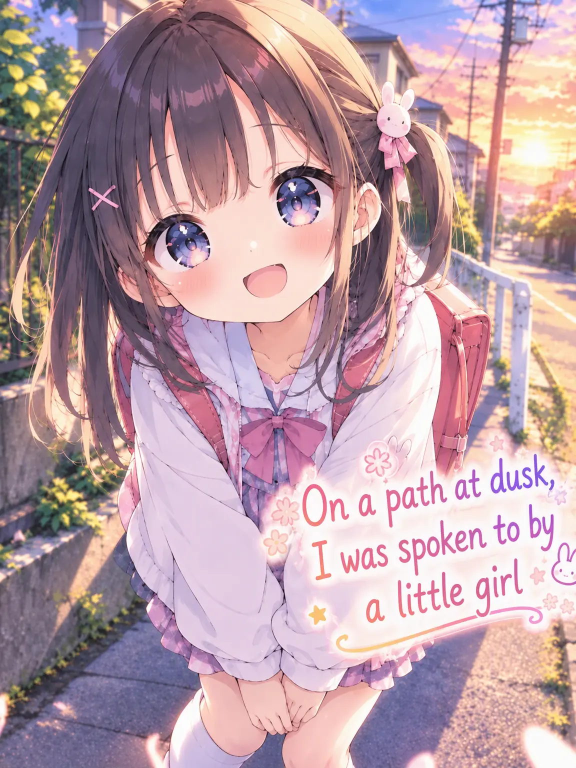 BadBack4990의 A Little Girl on the Path at Dusk