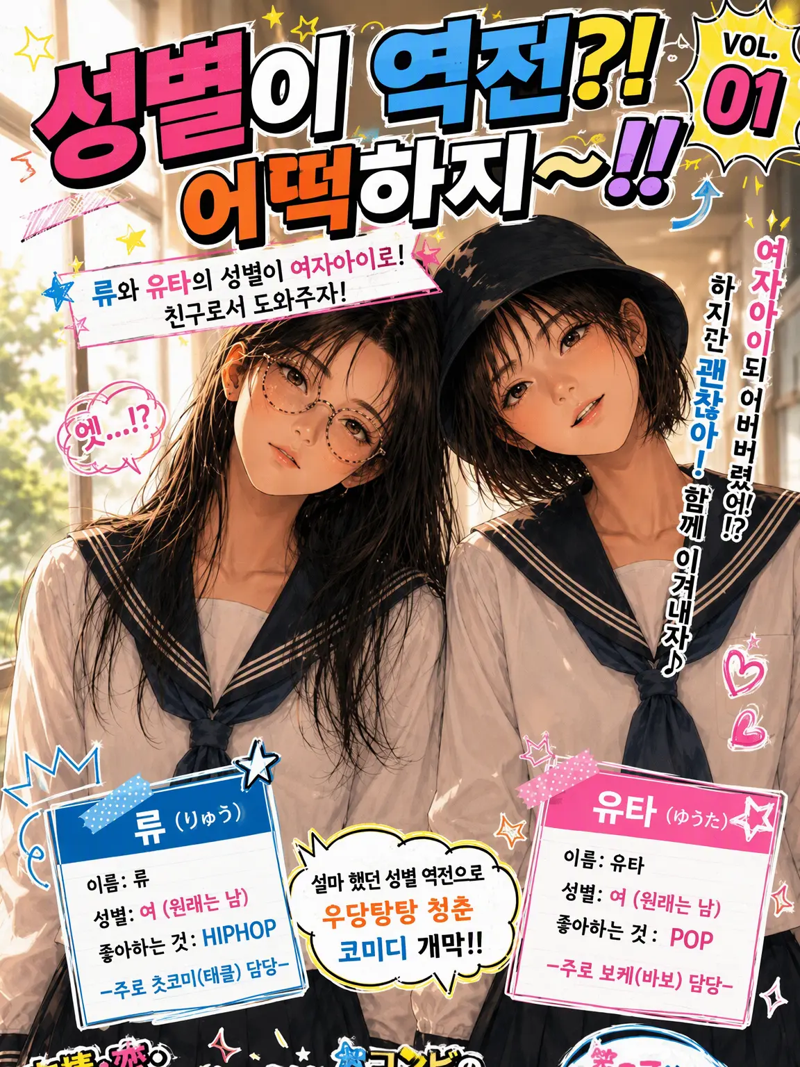 Kuroneko84의 성별이 반전?! 어떡해~!!