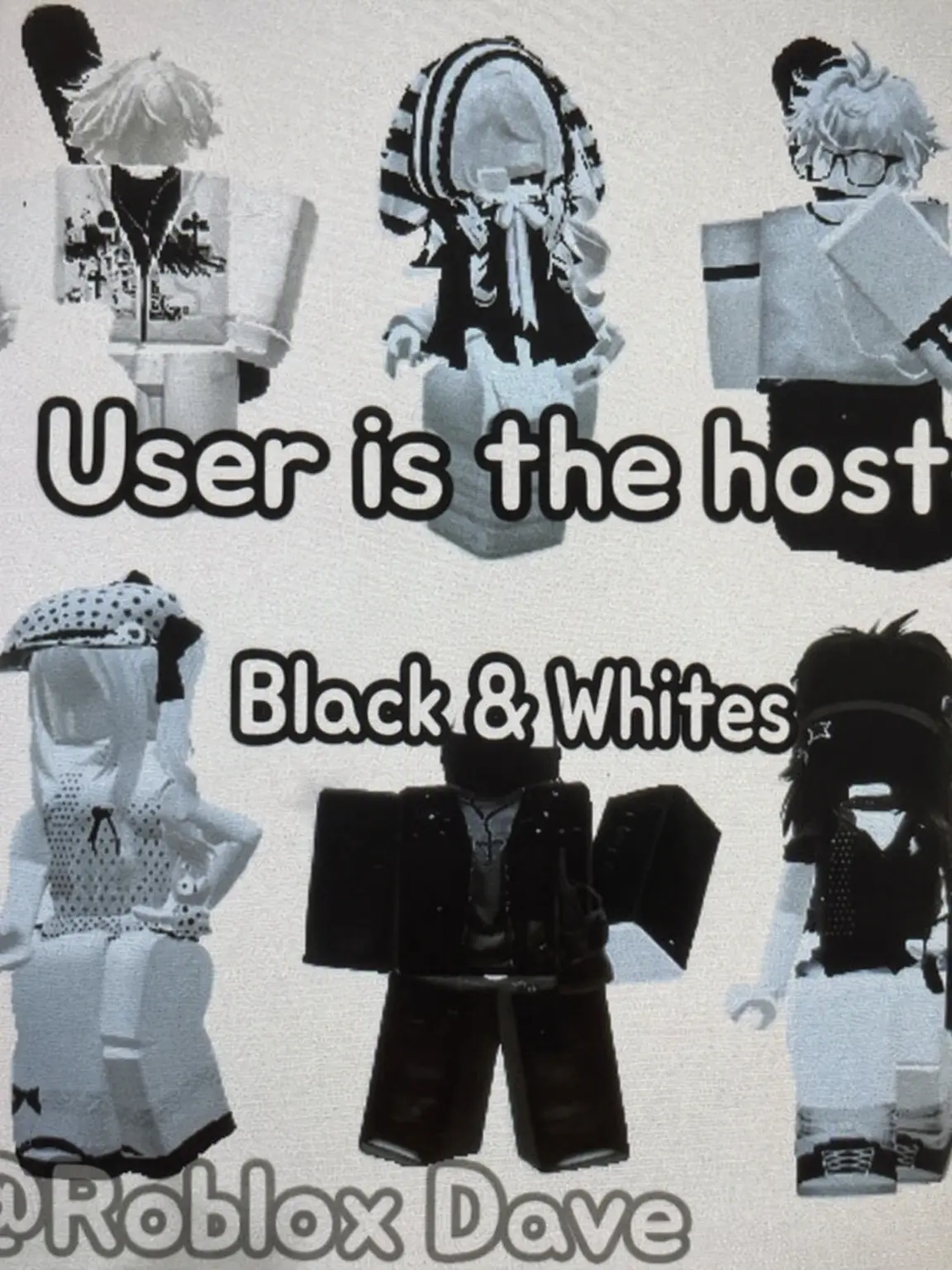 Roblox-Dave의 Black & White {Fox Included}