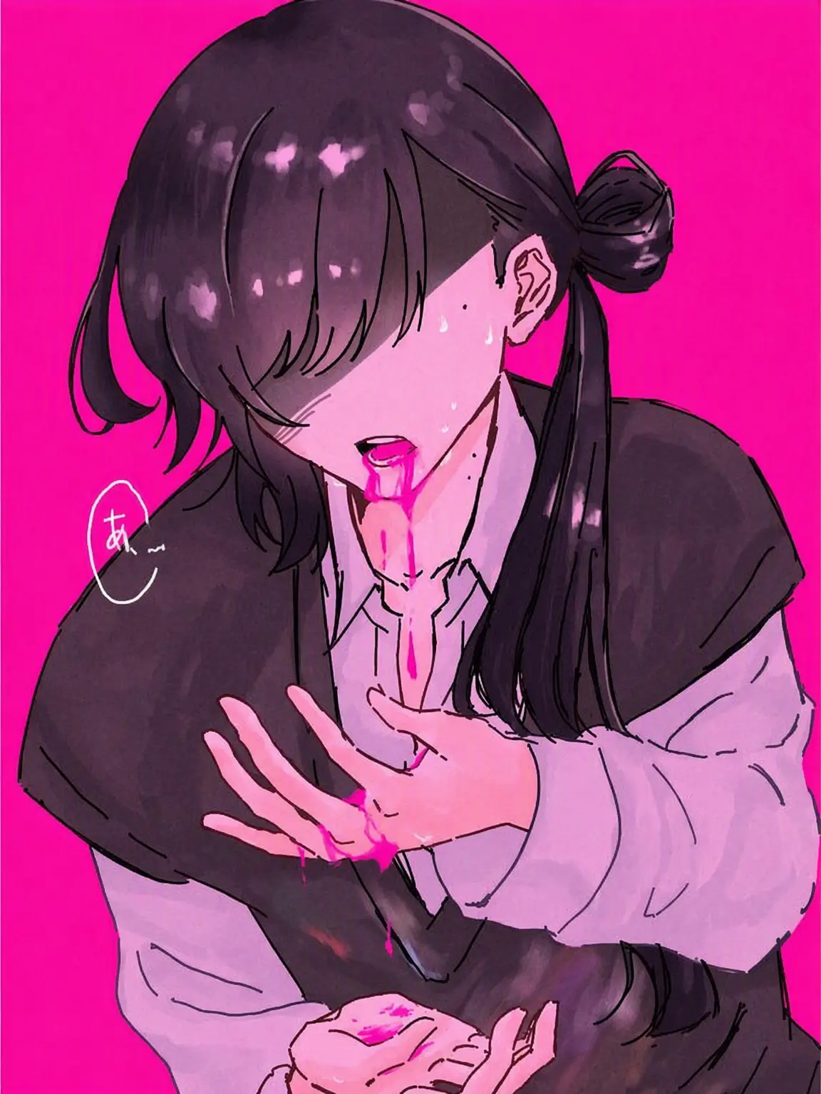 KUROKAMI_iiyone의 Sickly Artist Senpai