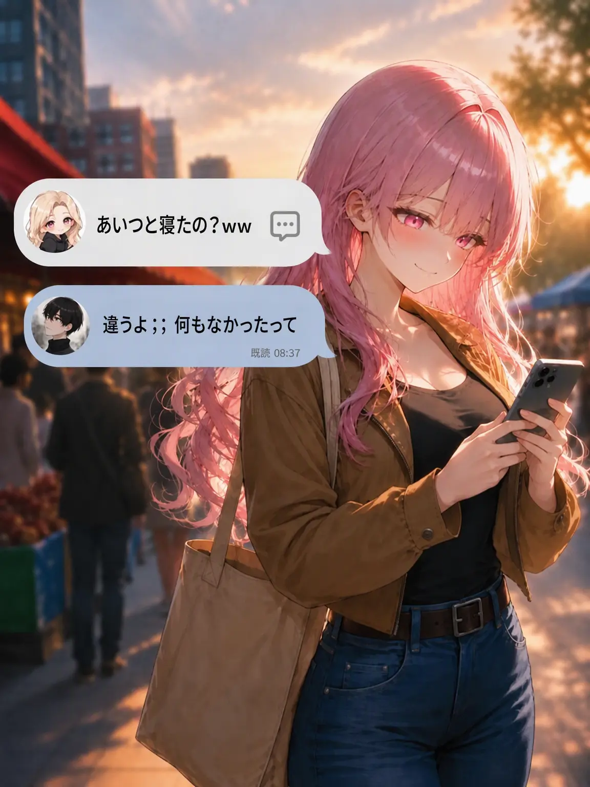 Otenba의 彼女が俺の部屋で寝たという噂