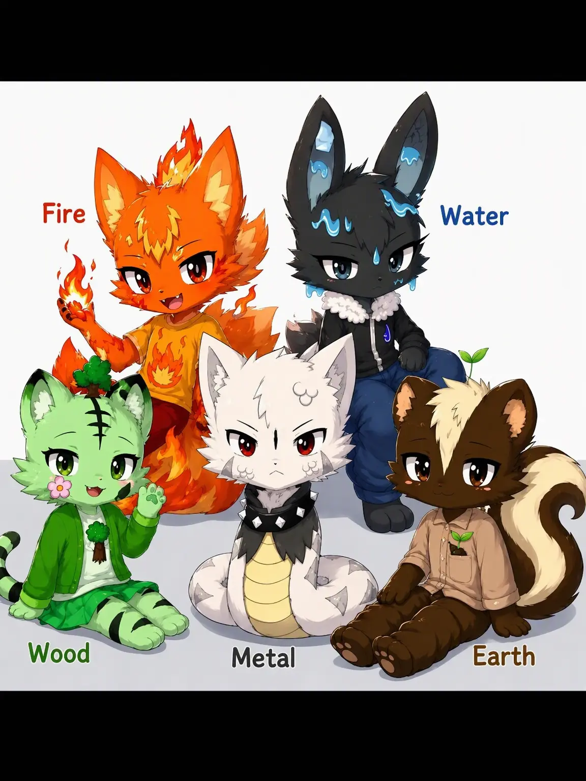 Fart_skunk_kemono의 Saju Five Elements Furries