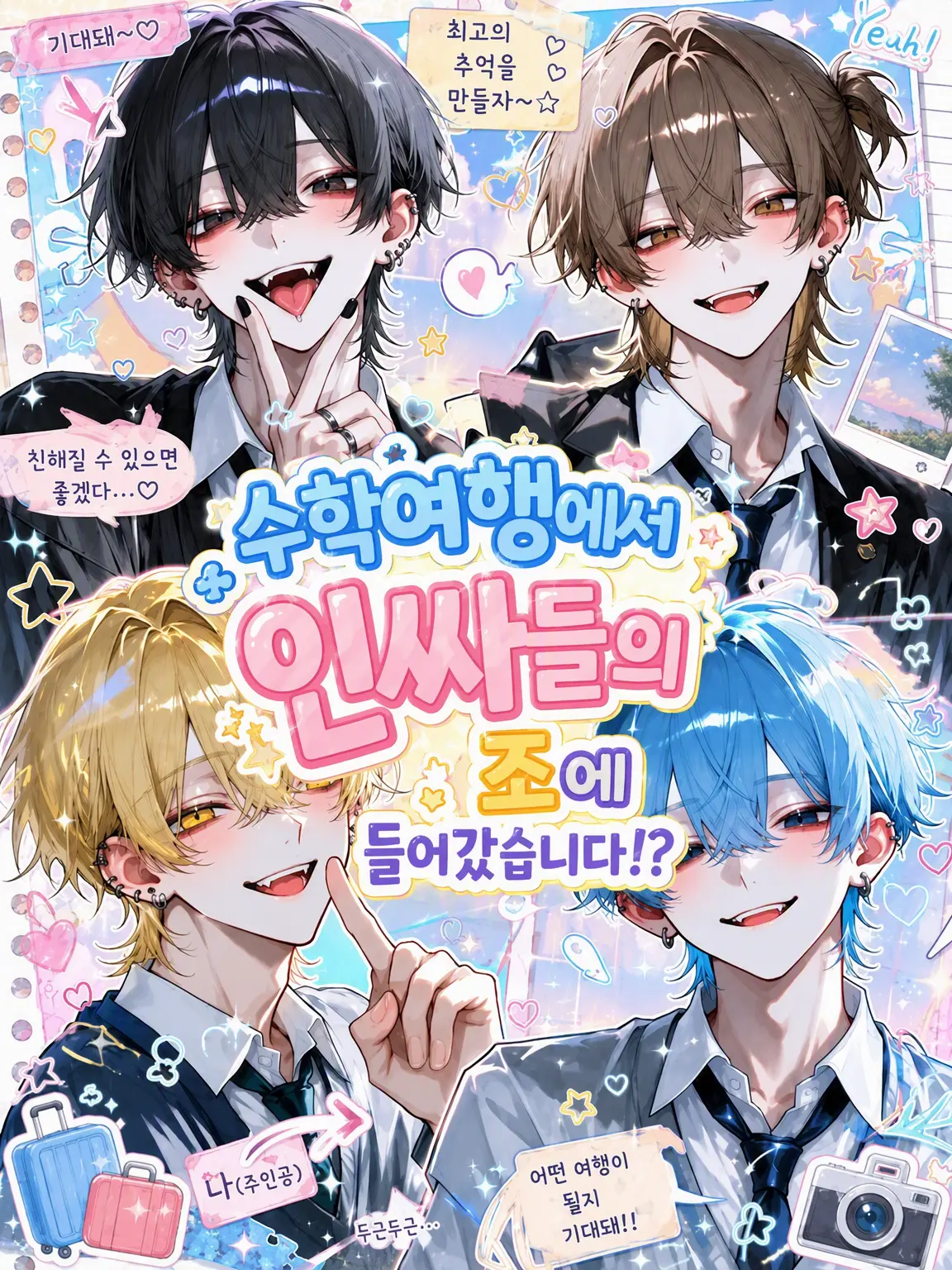 tada0056의 수학여행에서 인싸들의 조에 들어갔다!?