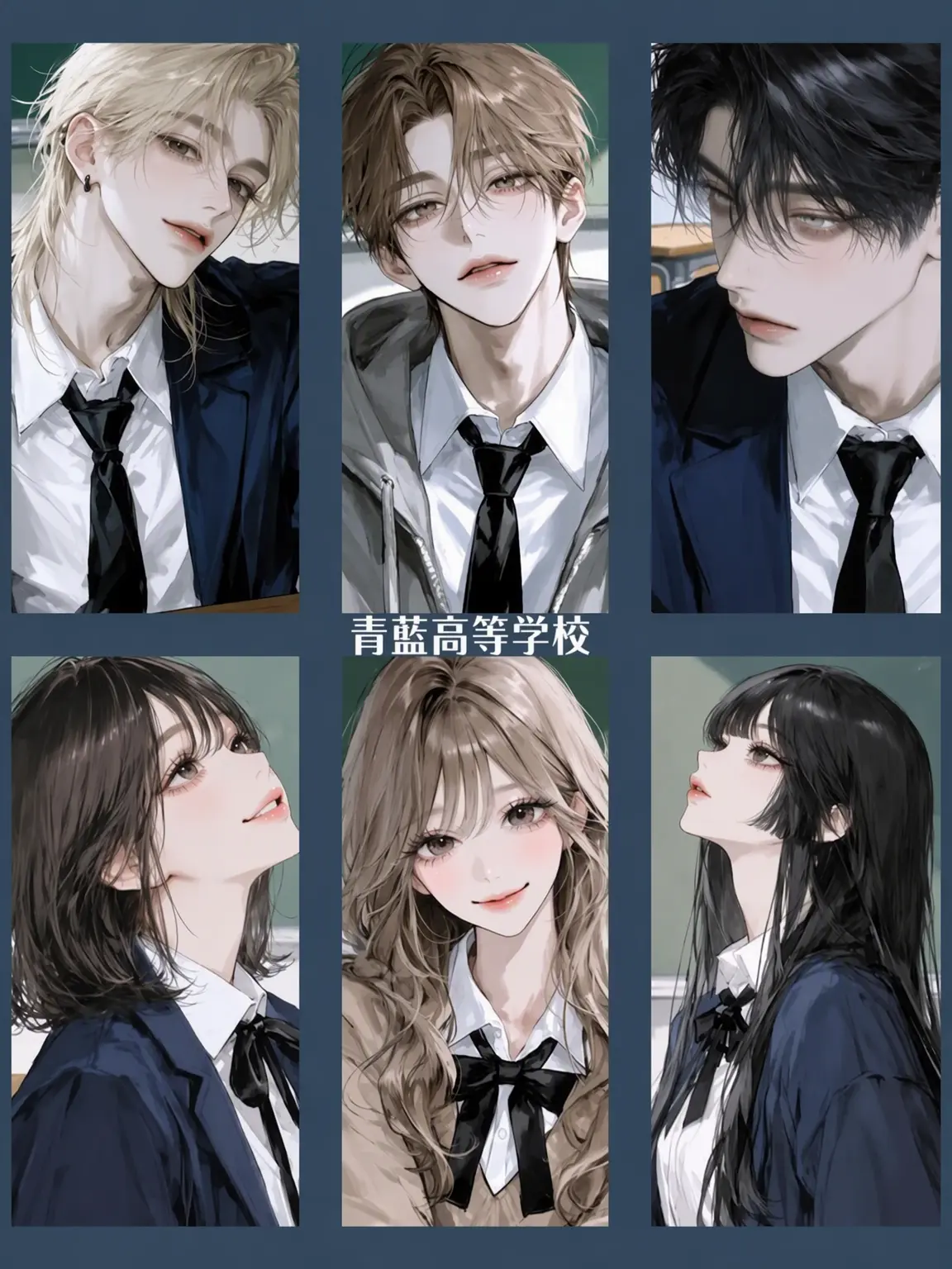 Brxc5_0130의 青藍高校の男女グループ