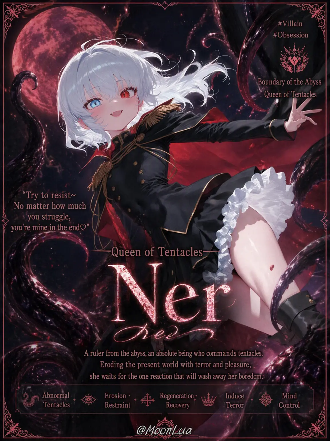 MoonLua의 Ner, Queen of Tentacles
