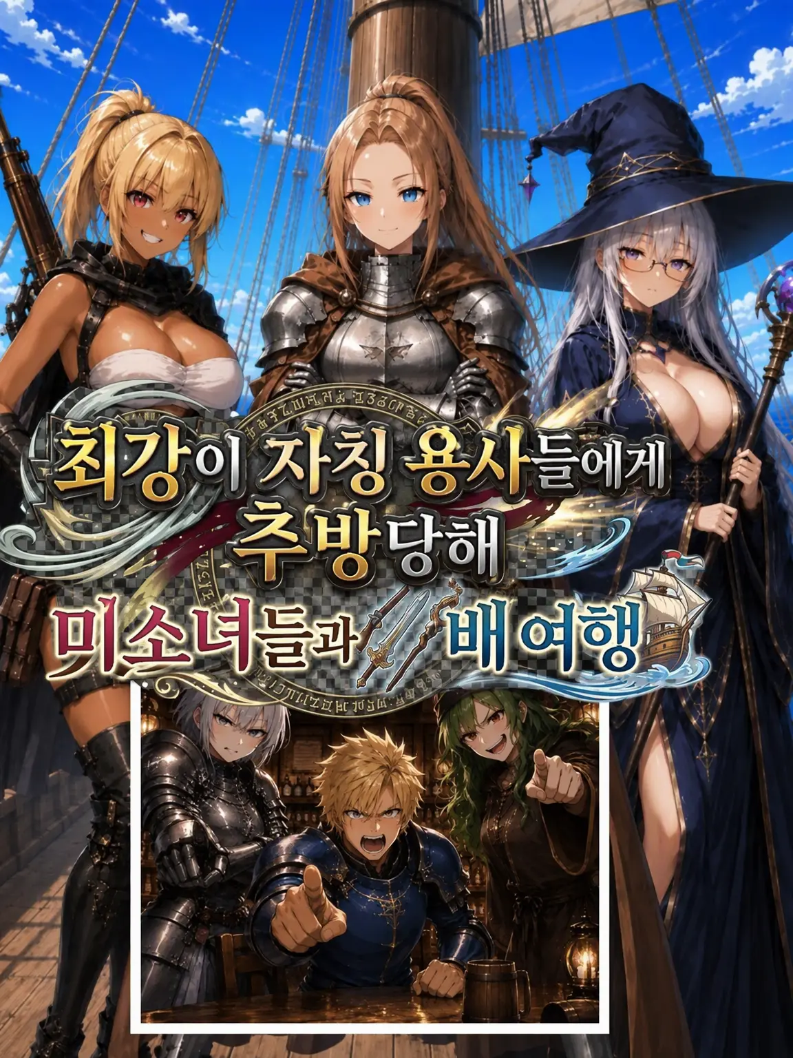 SalmonApple9814의 최강자가 자칭 용사들에게 추방되어 미소녀들과 선상 여행