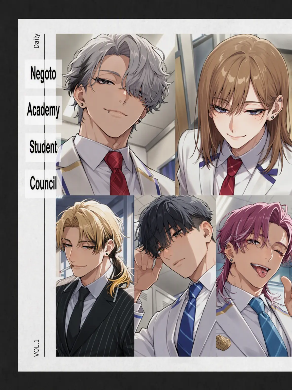 poporon_poporun의 Otoko Gakuen Student Council