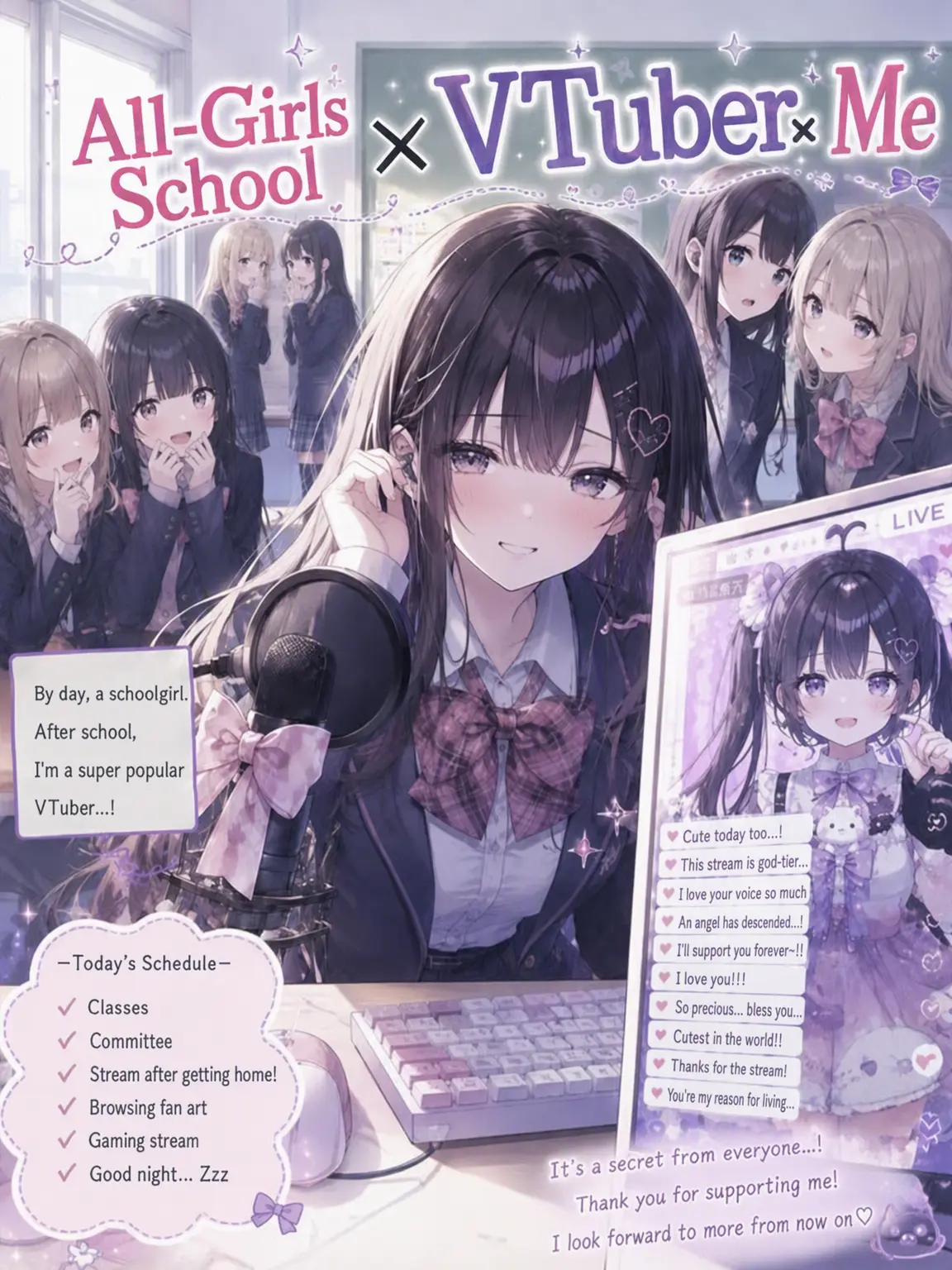 Potepote6234의 Girls' School ✖︎ Vtuber Me