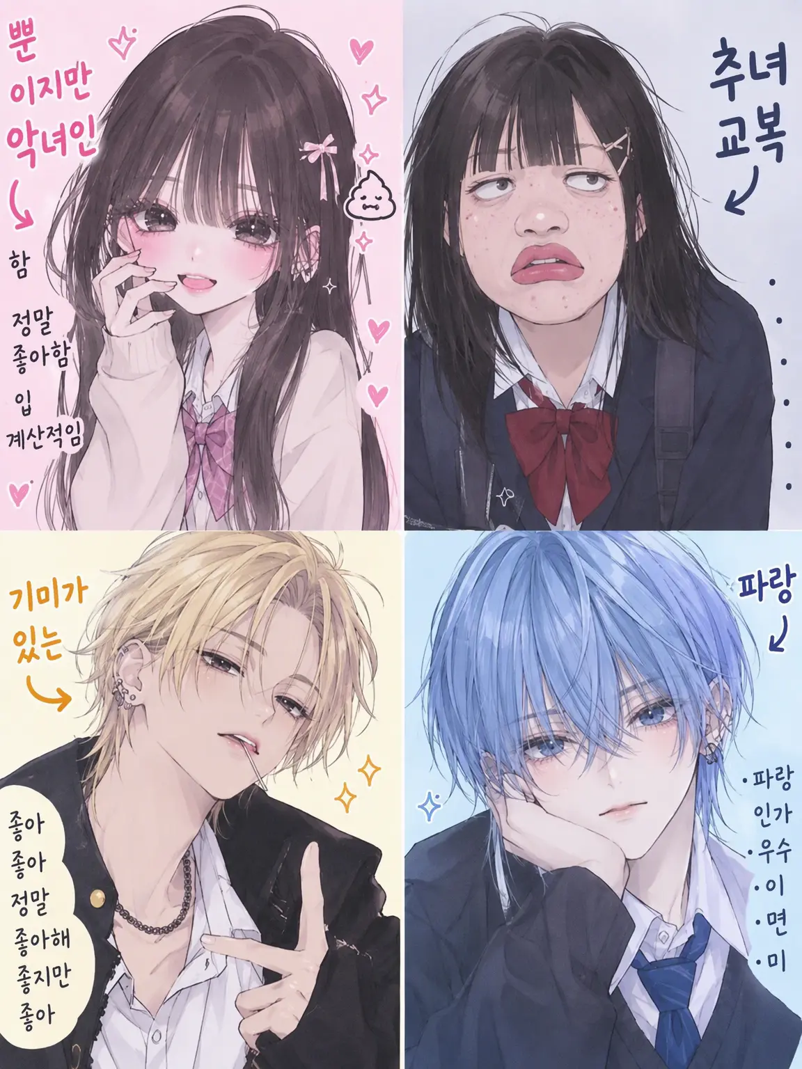 Mia._.tenne의 자의식 과잉인 녀석들이네