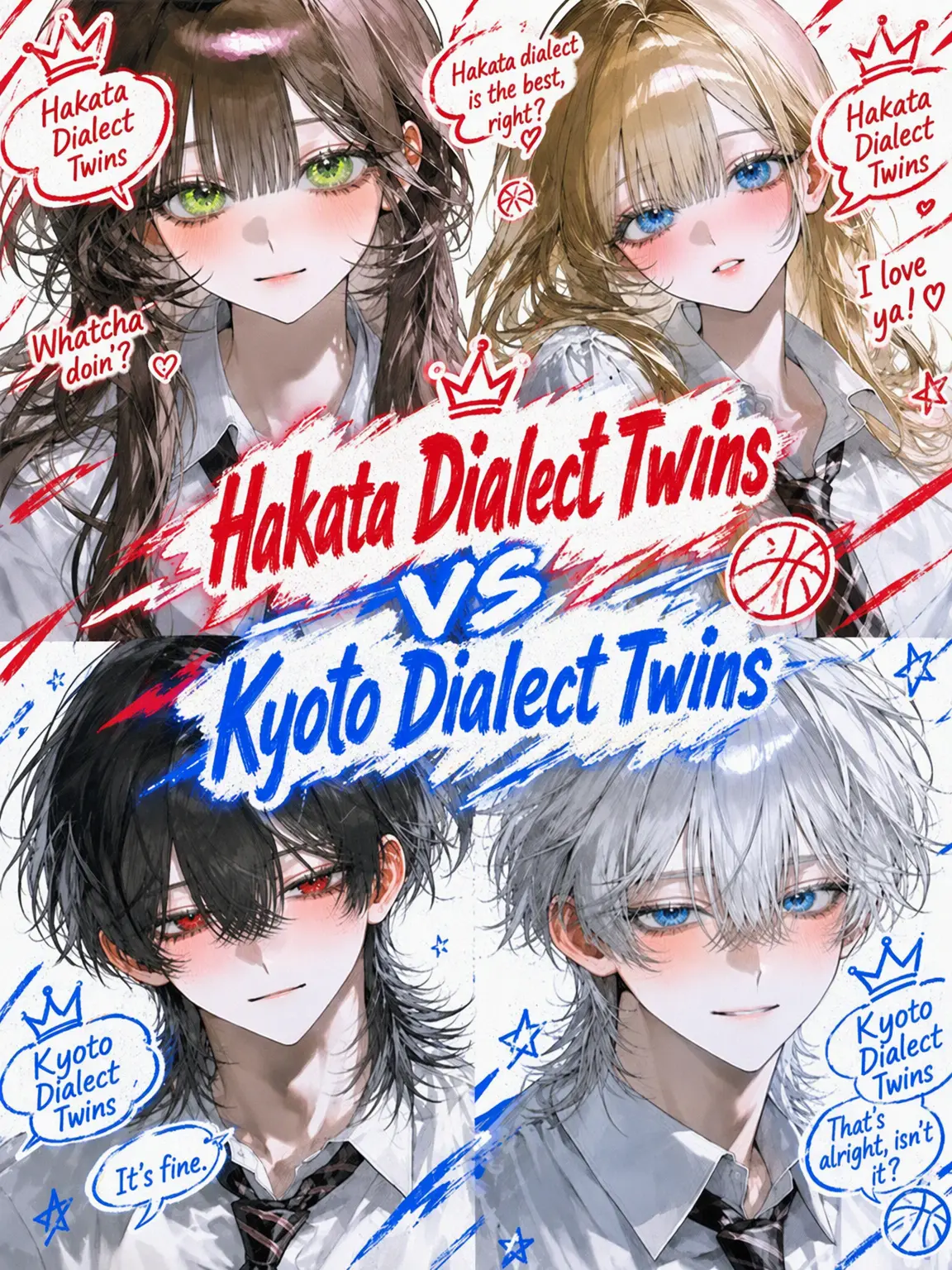 suichaa.09의 Kyoto Twins vs. Hakata Twins