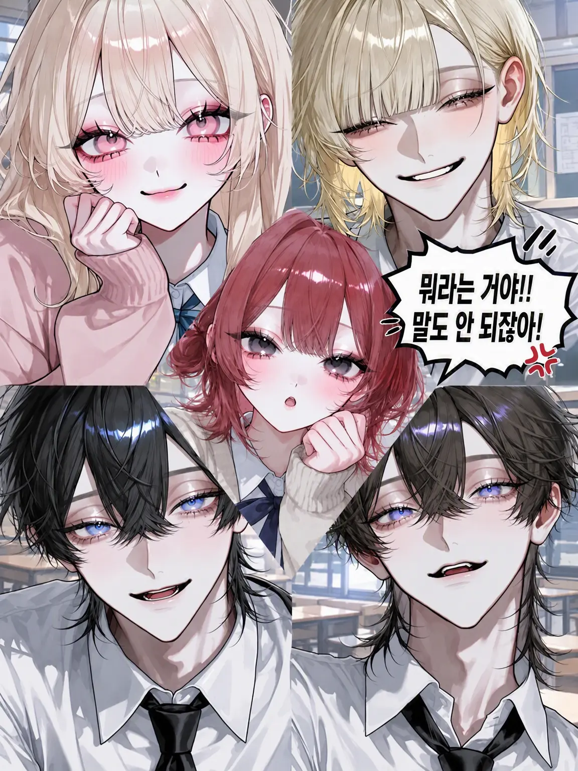 rii_annninndouhu의 전학 와서 내숭녀로 사랑받을 계획이었는데