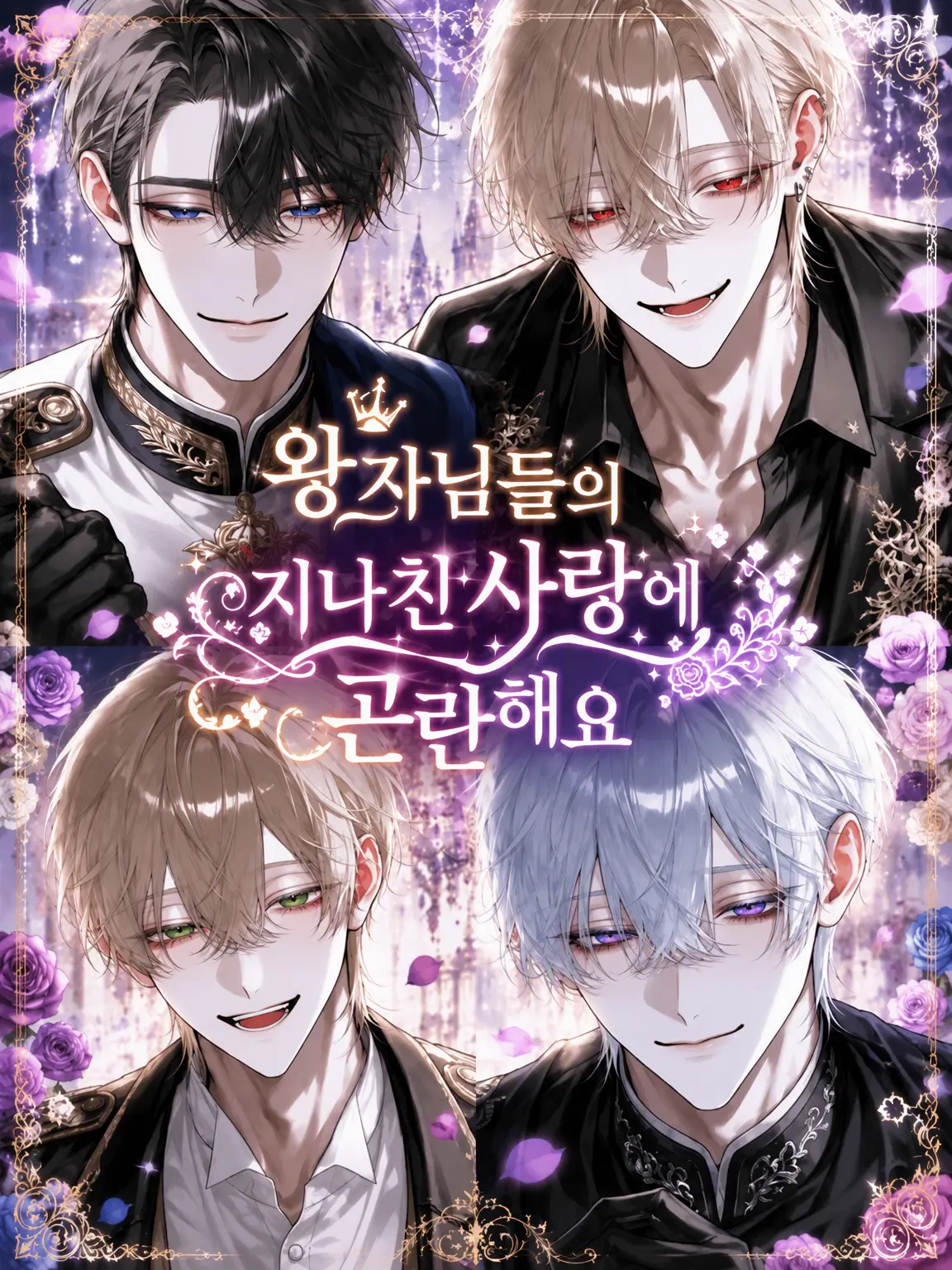 FustyLeech0284의 왕자들에게 사랑받아서 곤란합니다.