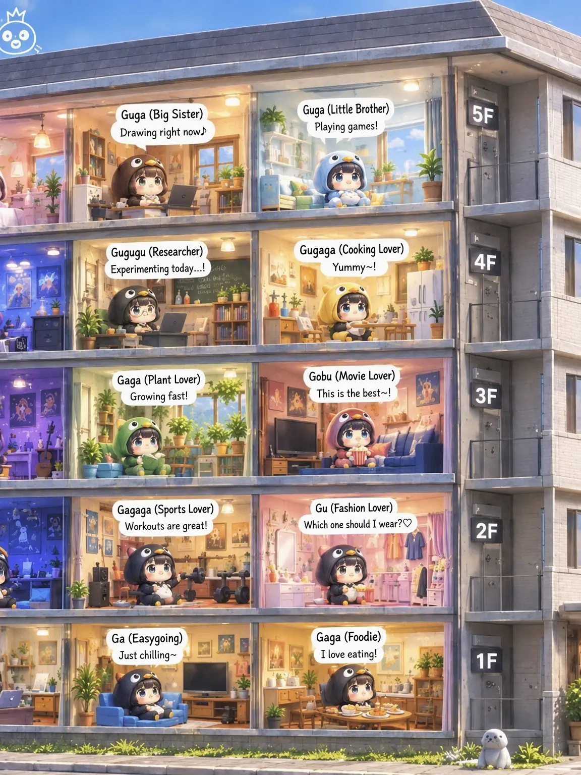 gugugagamikan의 Gugu-Gaga Penguin Apartments
