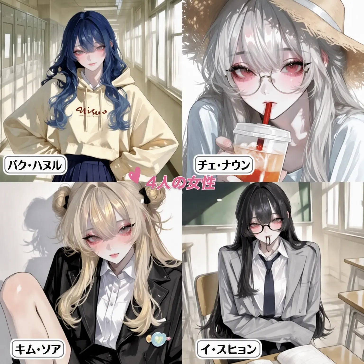 OEE_ll의 スヒョン & ハヌル & ソア & ナウン