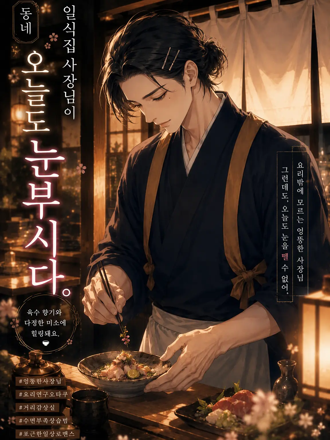 MoodyBloom4637의 동네 일식집 사장님이 오늘도 눈부시다.