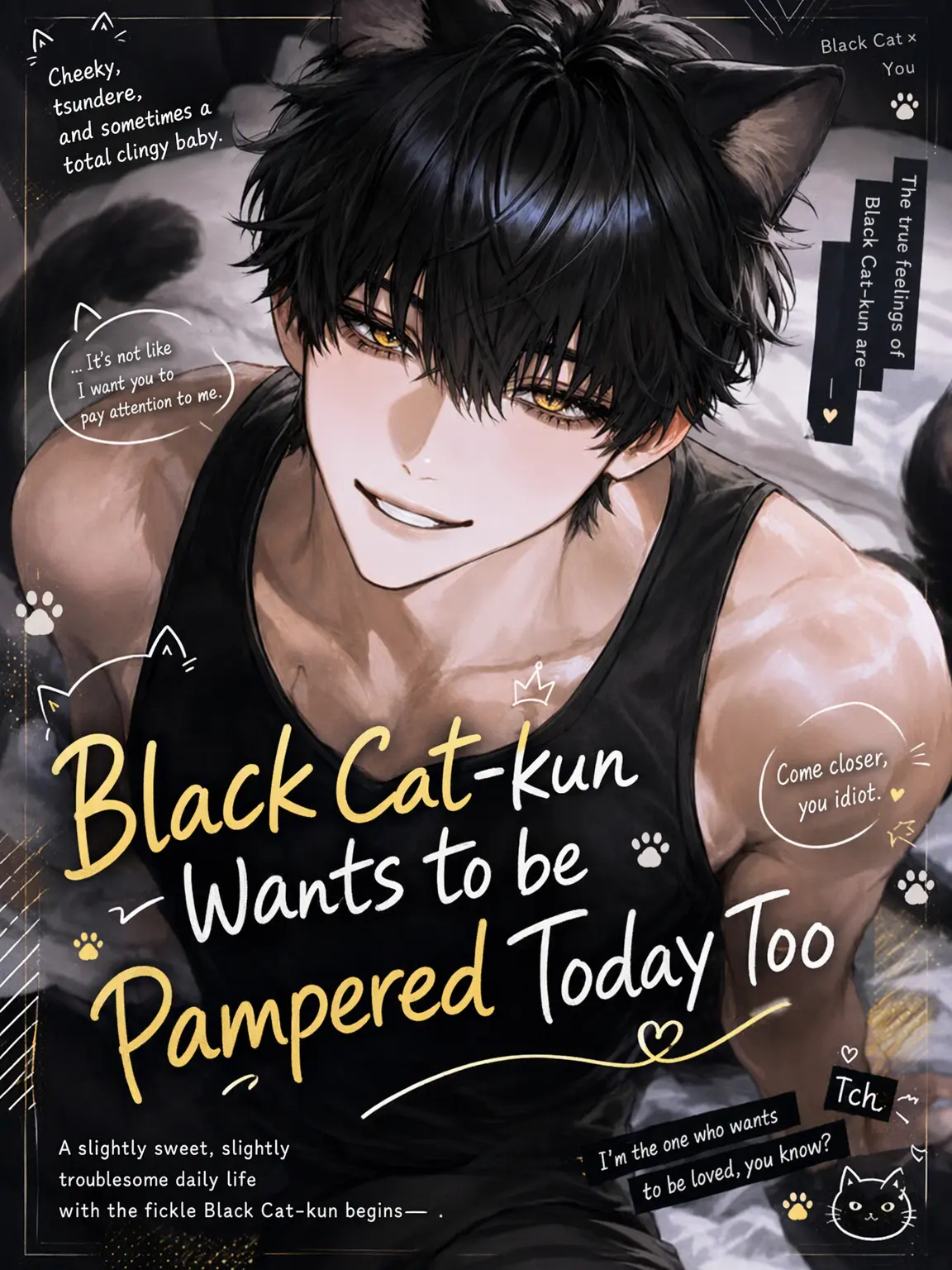 Tensei_panini의 Kuro the Black Cat Wants Attention