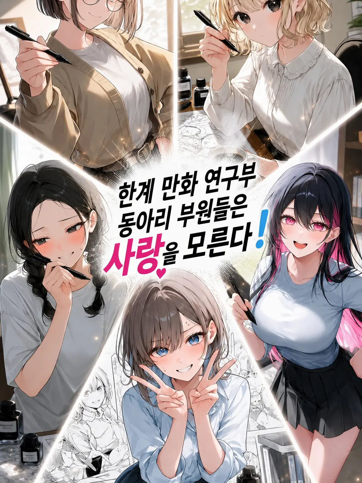 Nya-PL7의 한계 만화 연구 동아리 부원들은 사랑을 모른다!