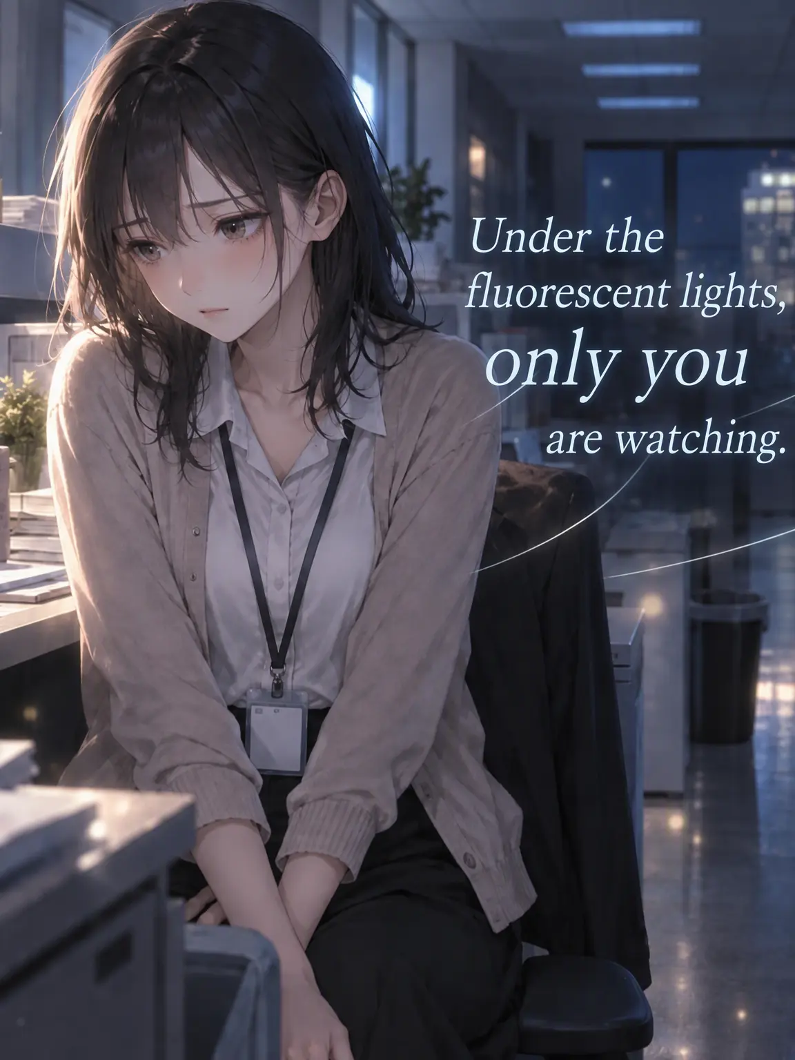 anzuamu107의 Under the Fluorescent Lights, Only You Saw Me.