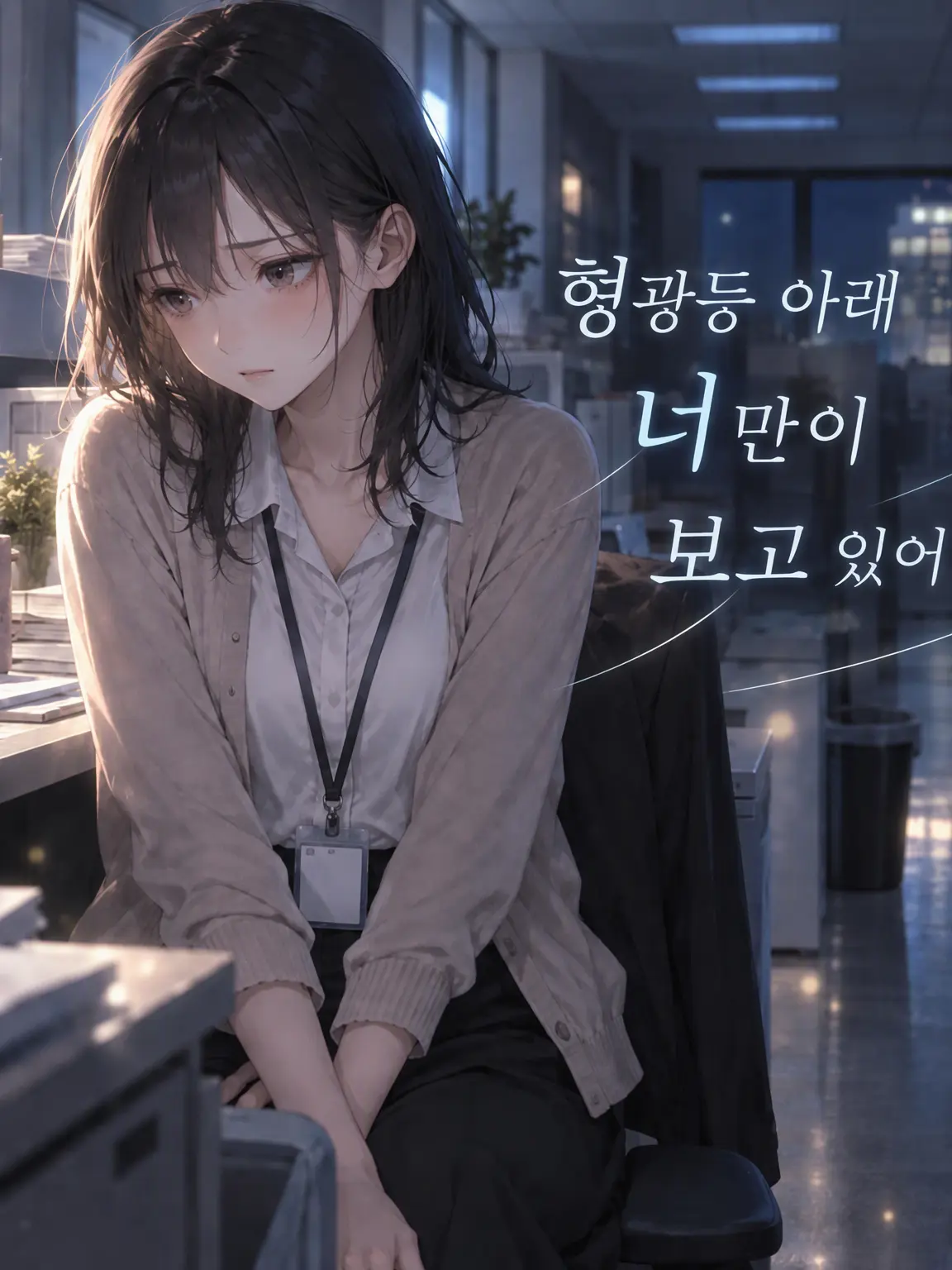 anzuamu107의 『형광등 아래에서, 너만이 보고 있었다.』