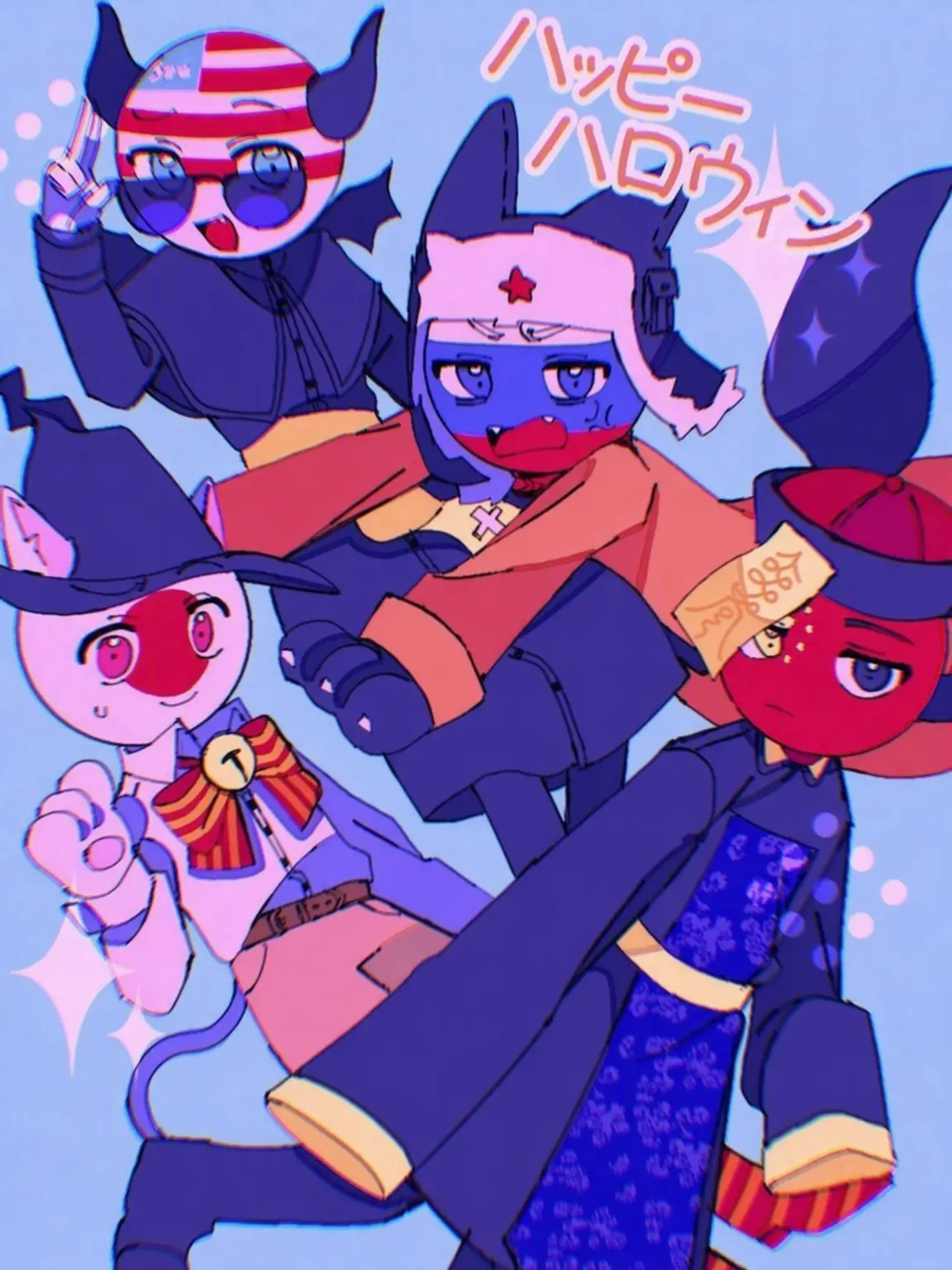 Countryhuman67의 カンヒュ魔法学校 第3弾