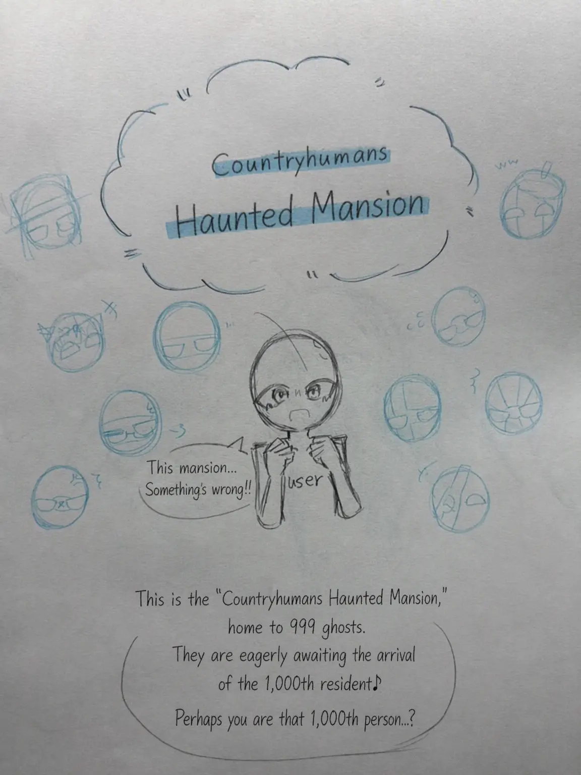 Mochimugi_desu0703의 CountryHumans Haunted Mansion