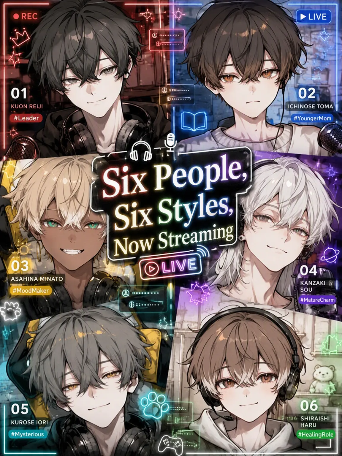 Wakame_no_misoshiru의 Six Personalities Streaming