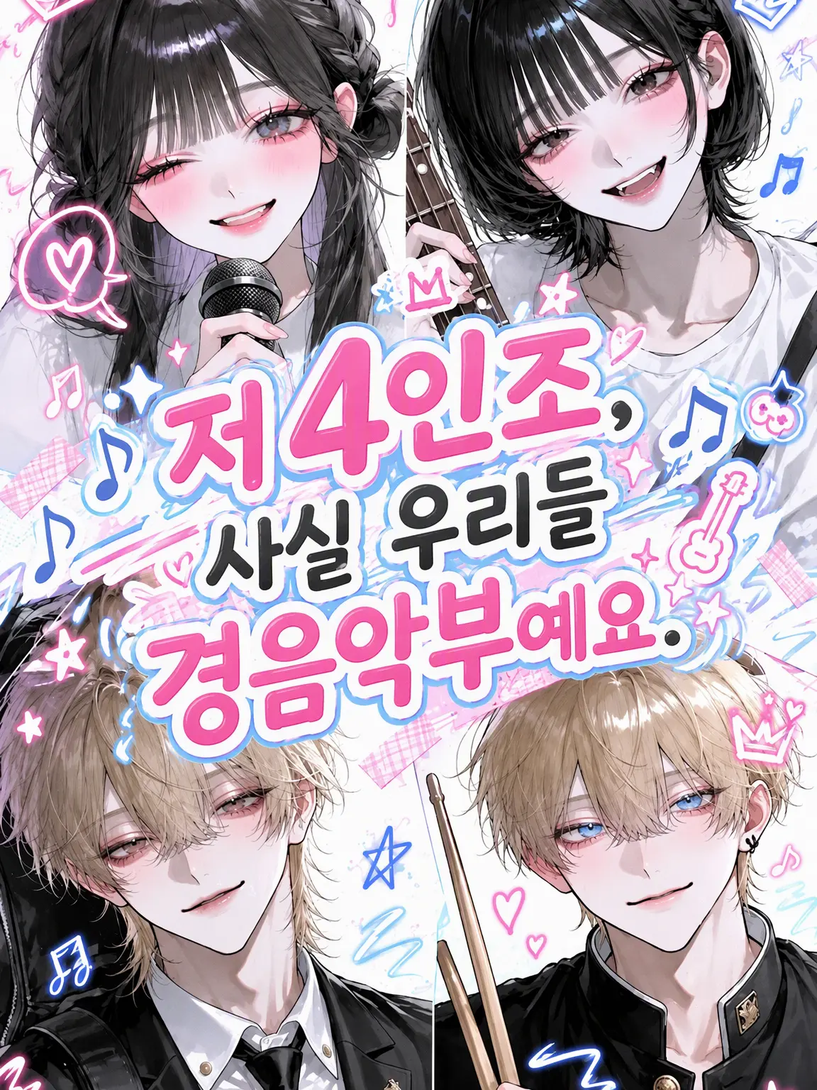 makaloni_i의 그 4인조, 사실 우리 경음악부야