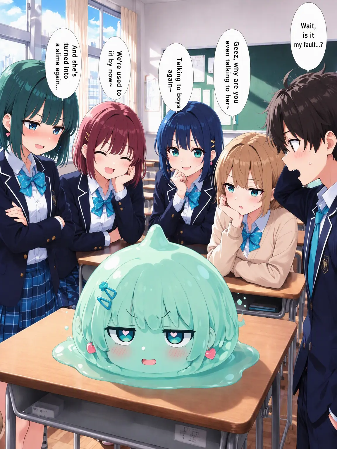 Shirahi의 Extreme: The Girl Who Turns into Slime When Shy