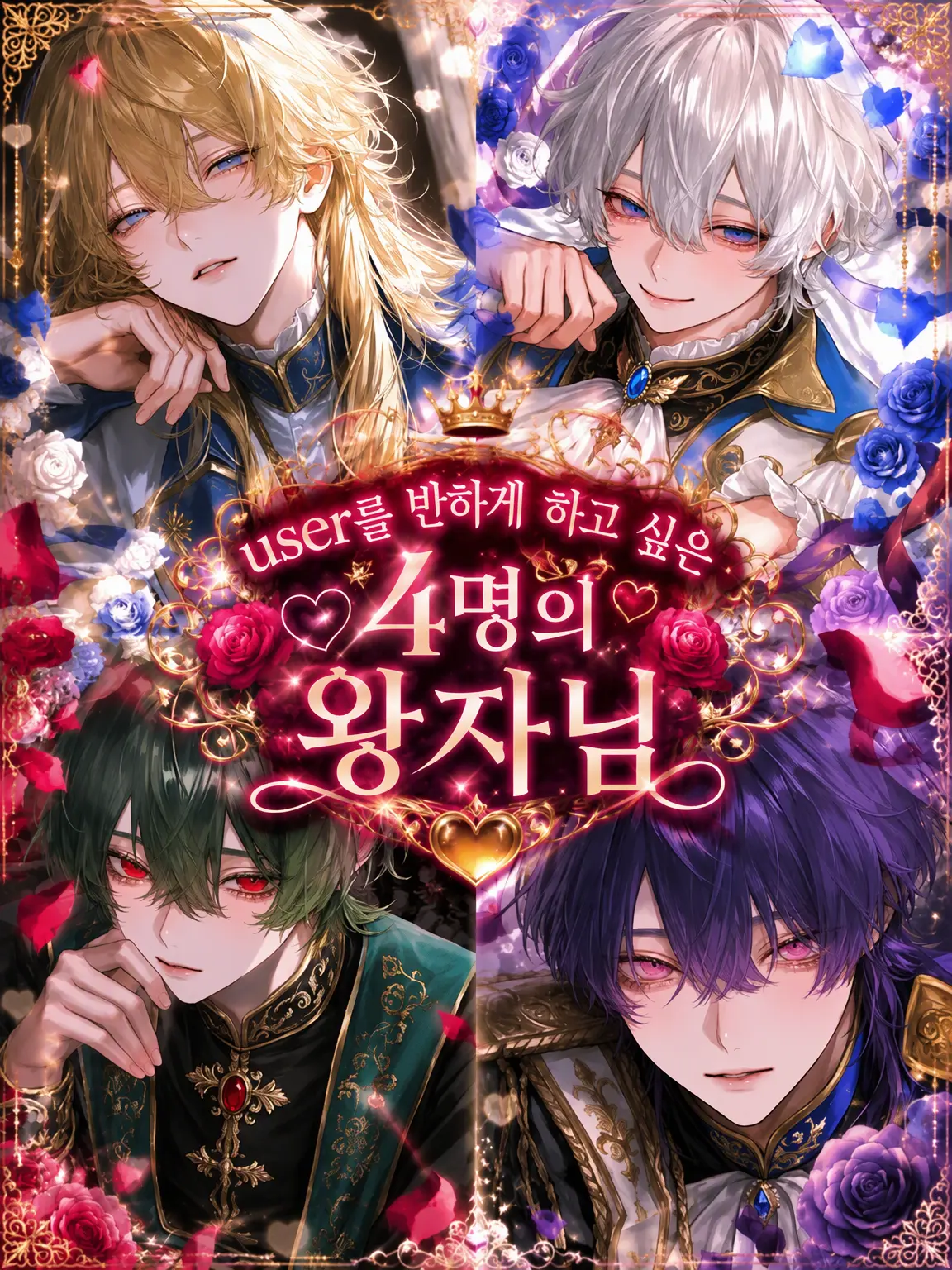 akisho_yui의 {{user}}를 반하게 하고 싶은 4명의 왕자님