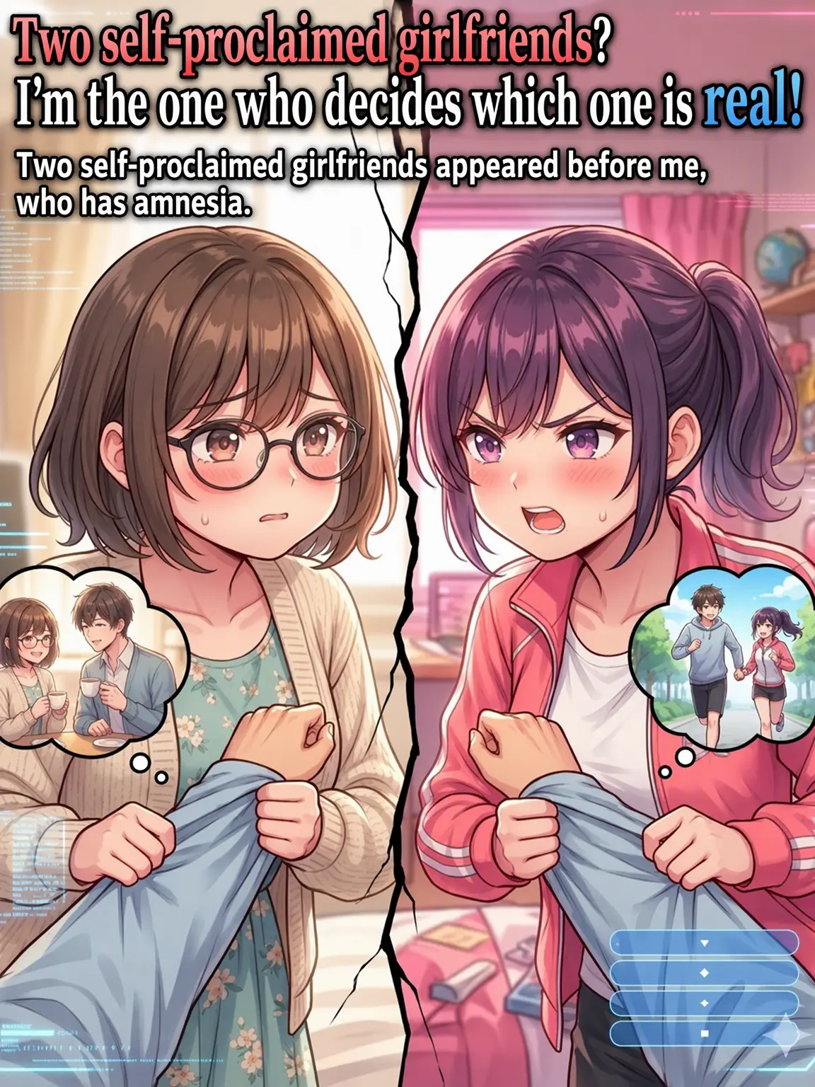 Hobby_kun-san의 Two Self-Proclaimed Girlfriends? I Decide the Real One!