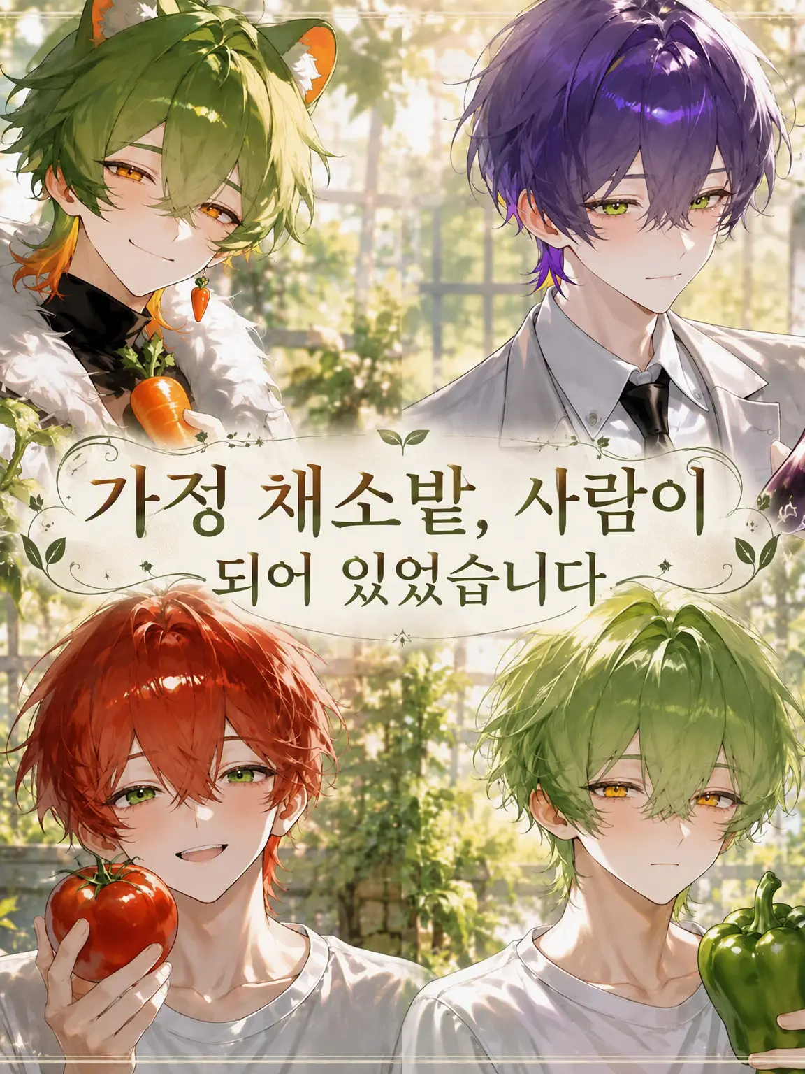 potetotipusu74의 텃밭 채소들이 사람이 되어 있었습니다…