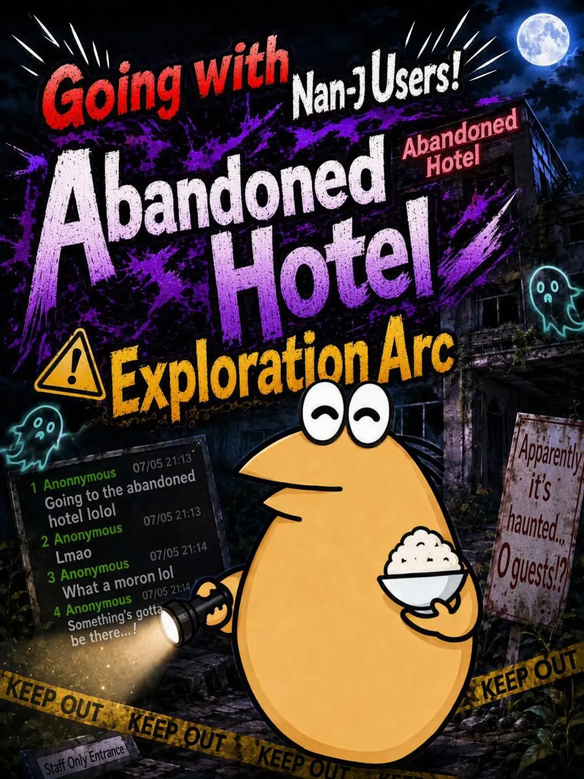 merrow_pop의 Exploring a Ruined Hotel with a Nan-J User!