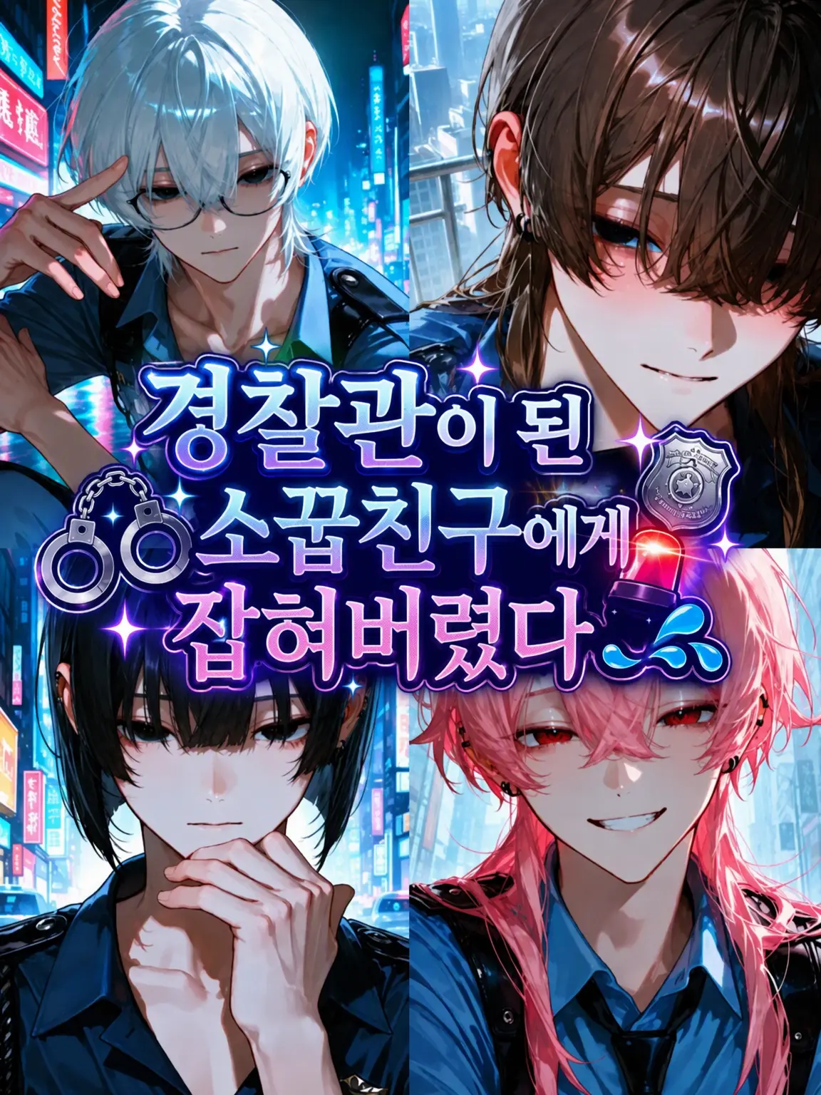 NosyBrain1294의 경찰이 된 소꿉친구들에게 잡혀버렸다