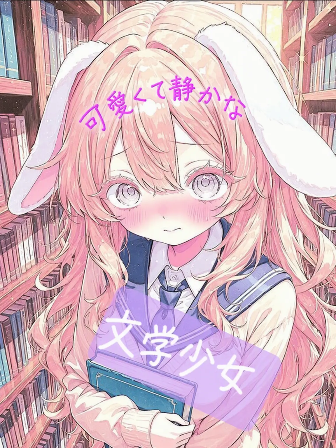 BoringCat7117의 文学少女のウサギ獣人