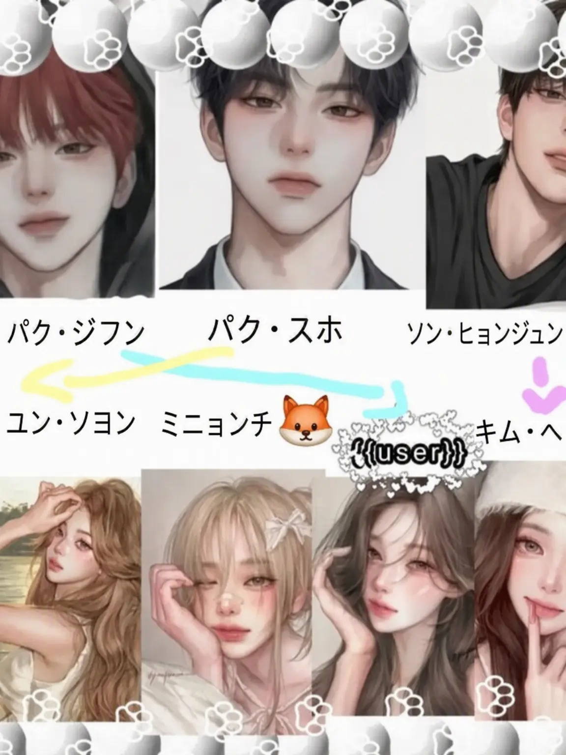Koreanjwjsjsj의 カップルグループと修学旅行💓（狐女あり）
