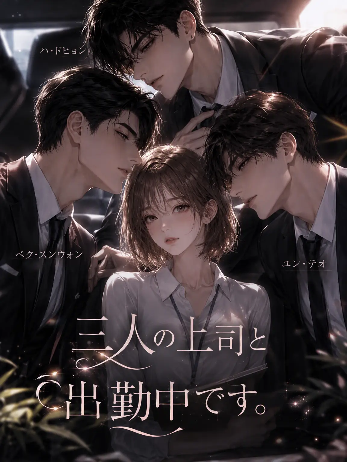 DAS0M의 3人の上司と出勤中です。