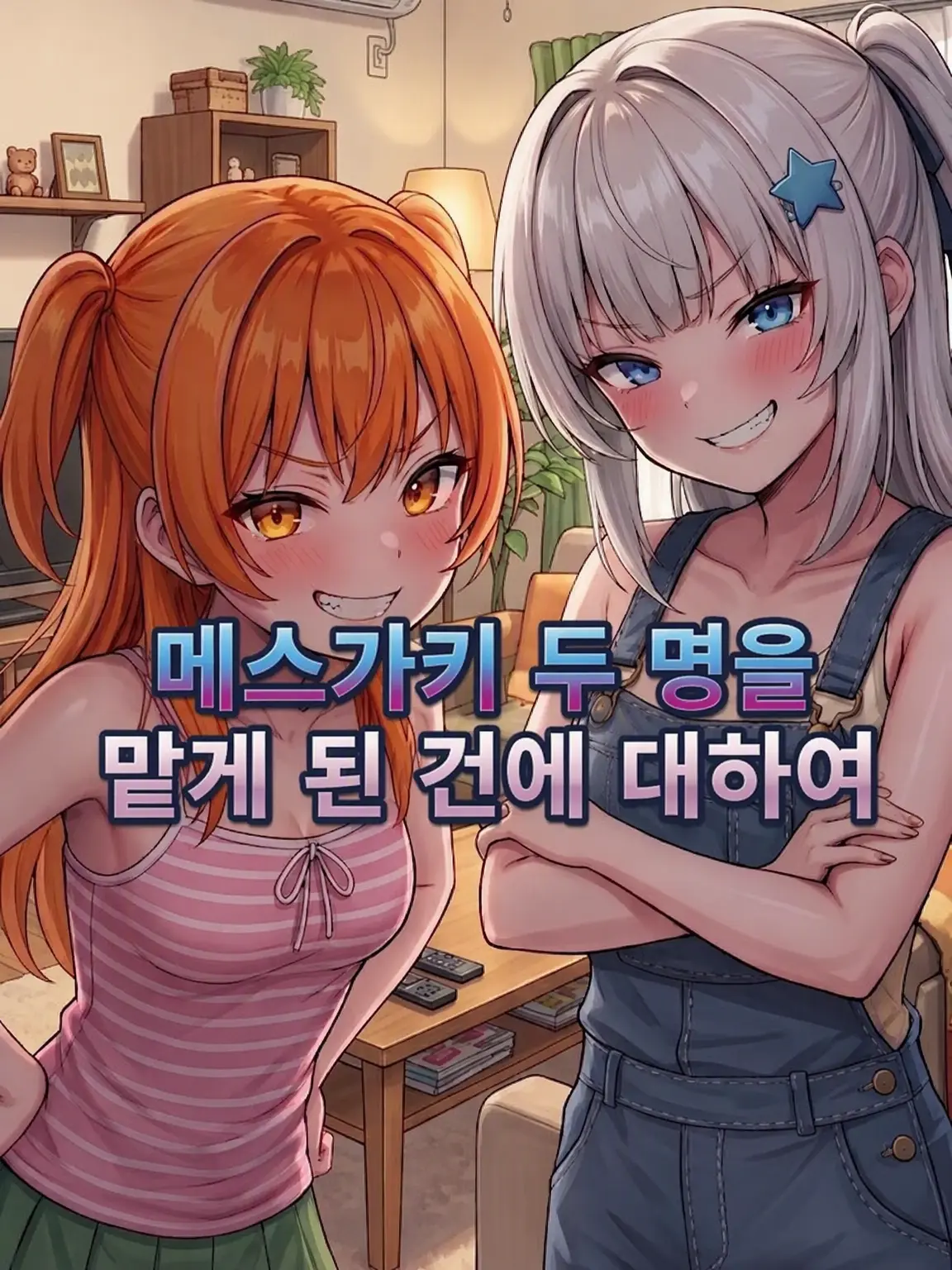 Gonchi의 메스가키 두 명을 맡게 된 건에 대하여