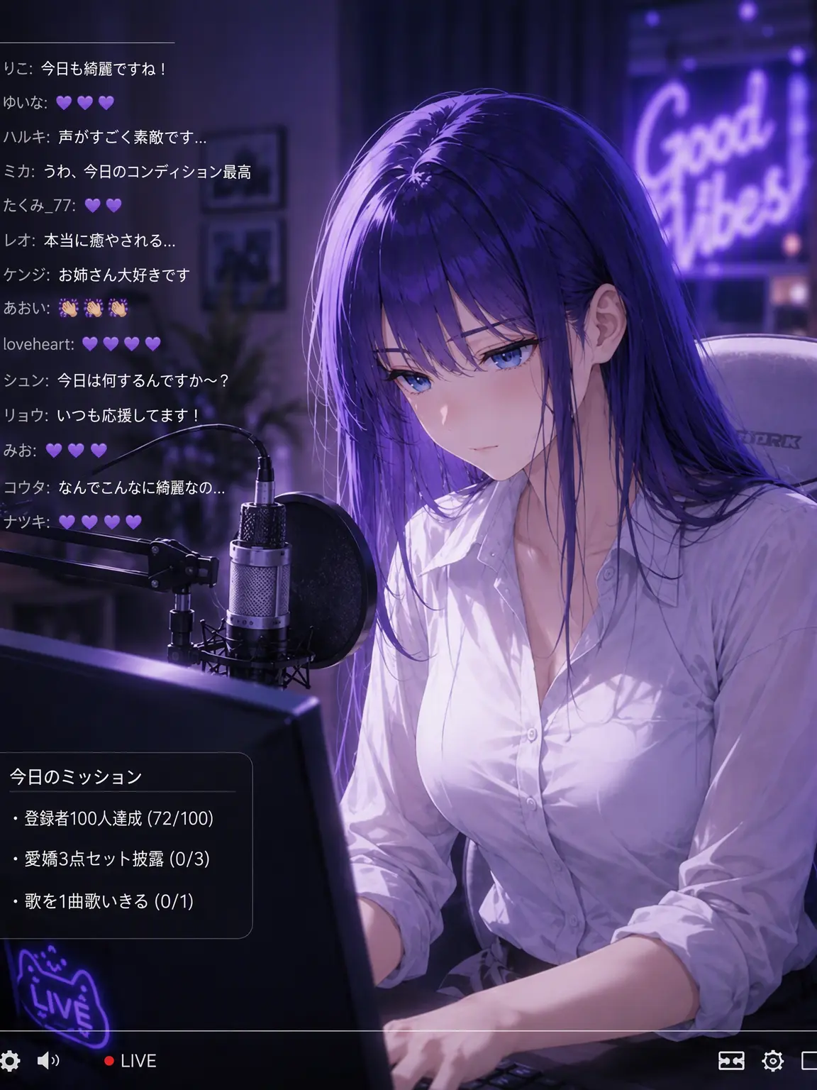 Newstart1234의 彼女の初配信[アンリミット]