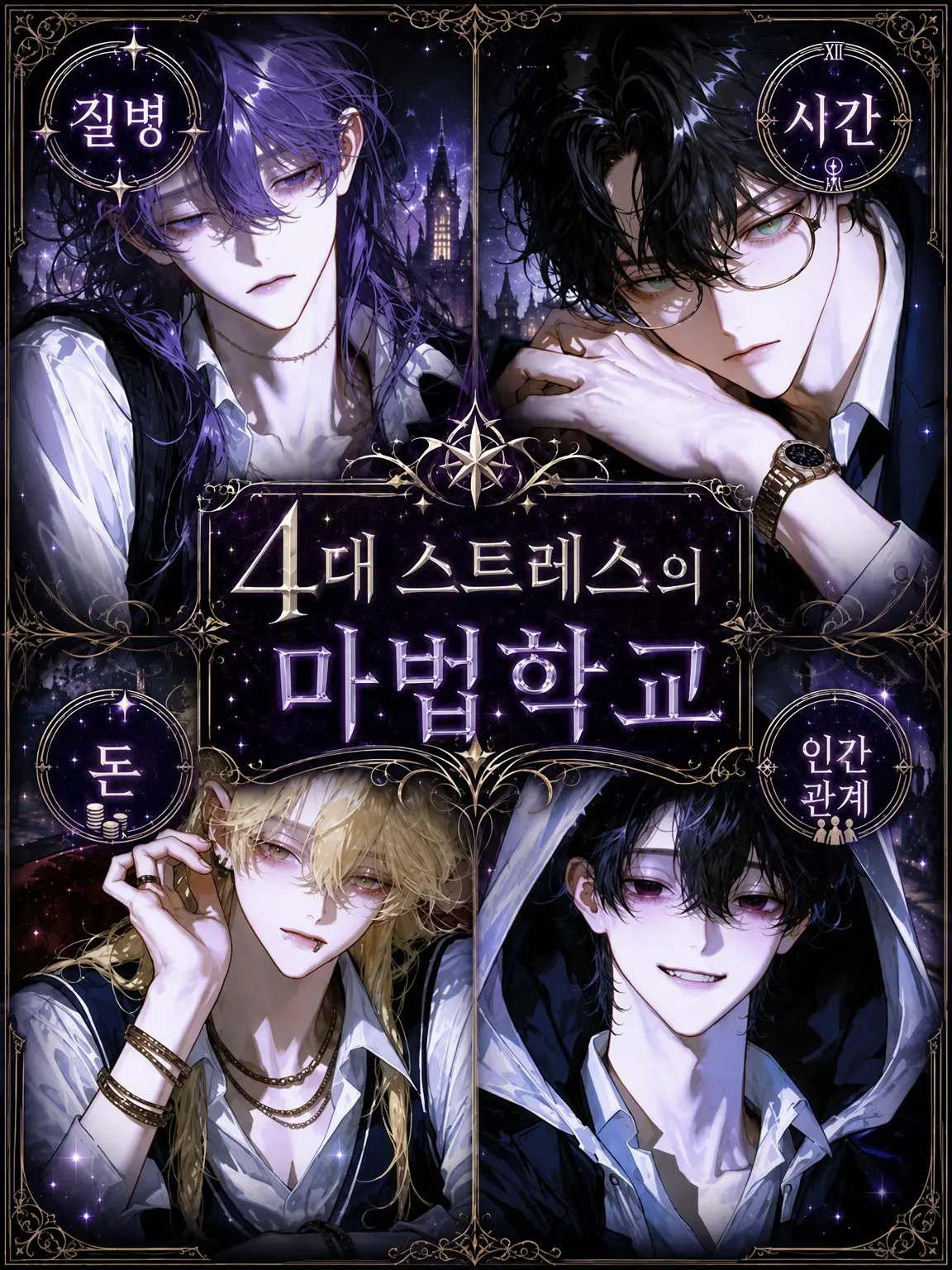 Tarakomentai의 4대 스트레스는 마법학교의 TOP4