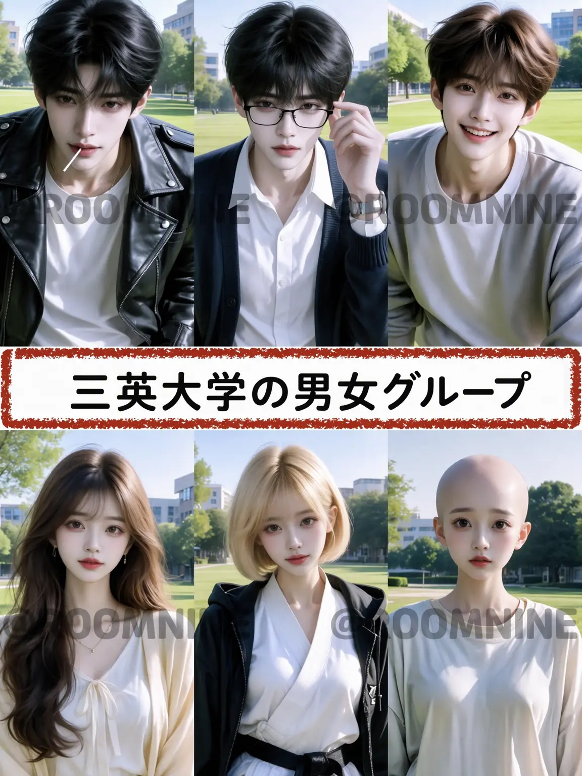ROOMNINE의 三英大学の男女グループ + 狐女