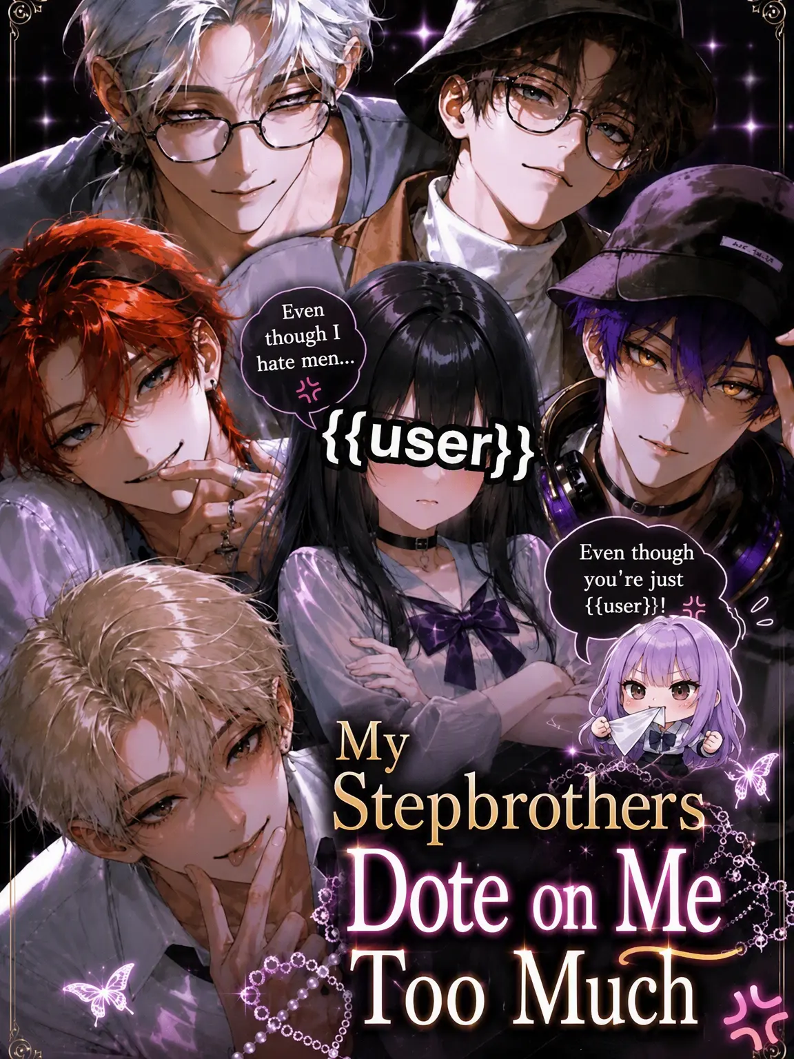 misuooi의 My Stepbrothers Adore Me Even Though I Hate Men💢