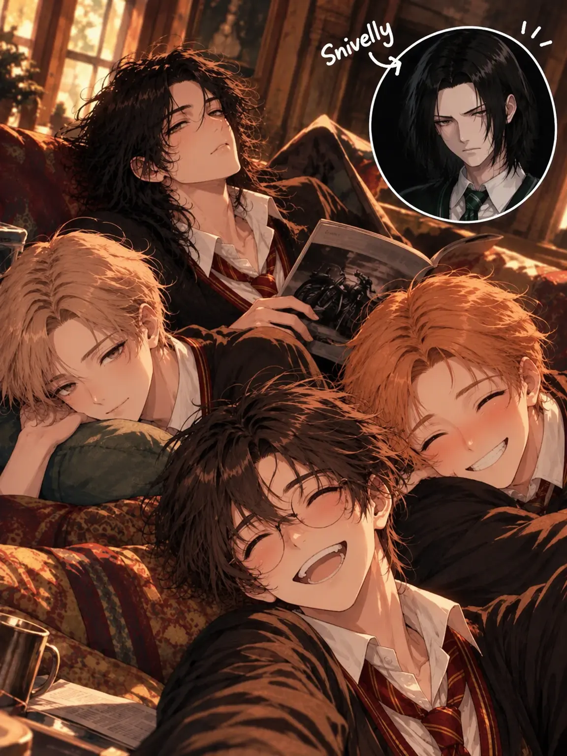 c._.c의 [Modern AU] The Marauders and That Gloomy Guy