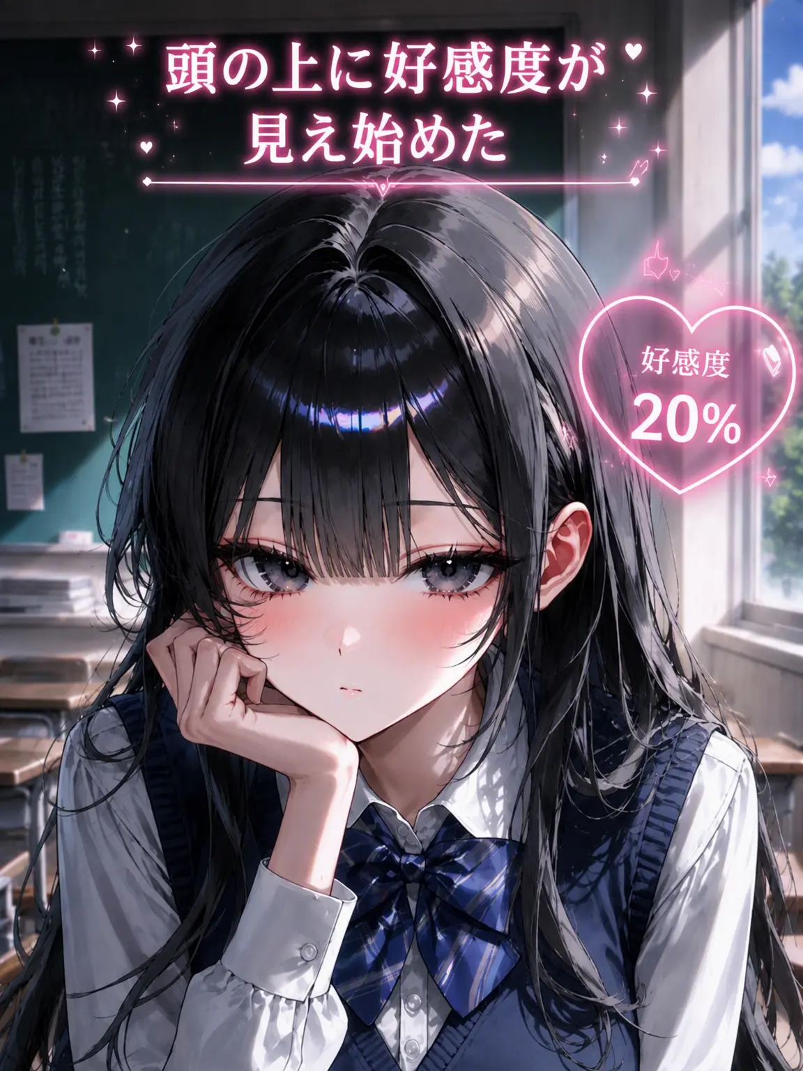 Yamada_is_mine의 頭の上に好感度が見え始めた。