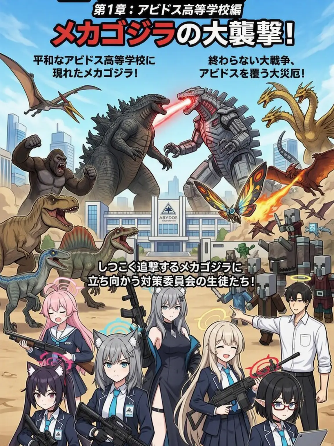 QuietGoat7263의 アビドス編：メカゴジラの強襲！
